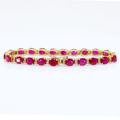 Ruby Bracelet 14K Gold