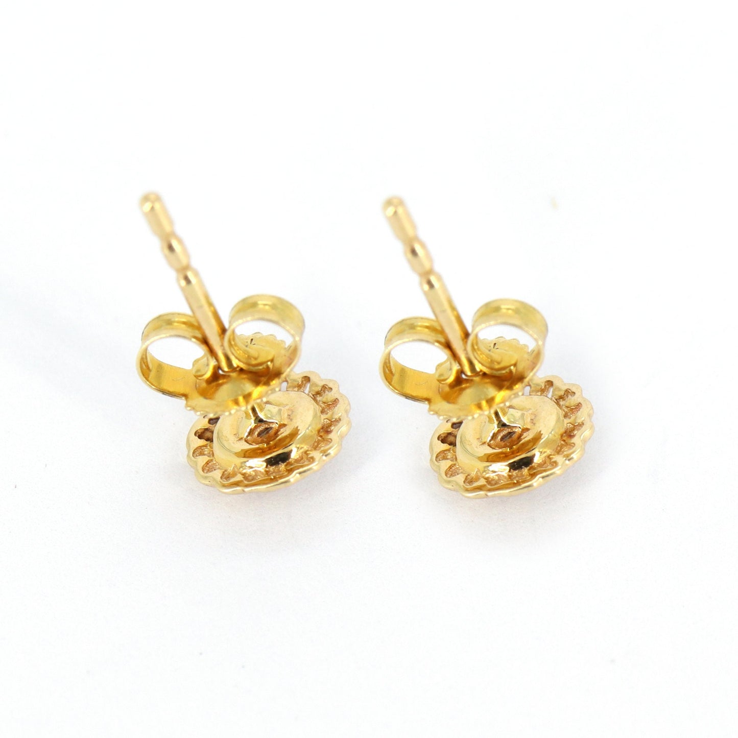 0.12 Real Studs Yellow Studs Earring 14K Gold