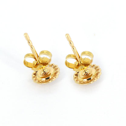 0.12 Real Studs Yellow Studs Earring 14K Gold