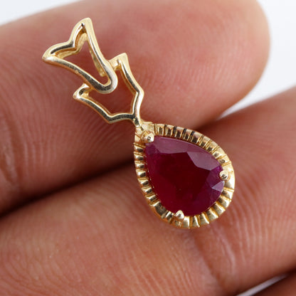 Ruby Necklace 14K Gold