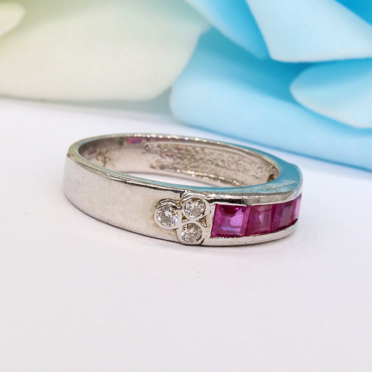 Ruby Ring Silver
