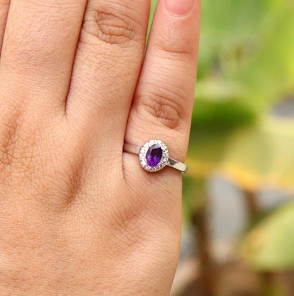 Amethyst Ring 18K Gold