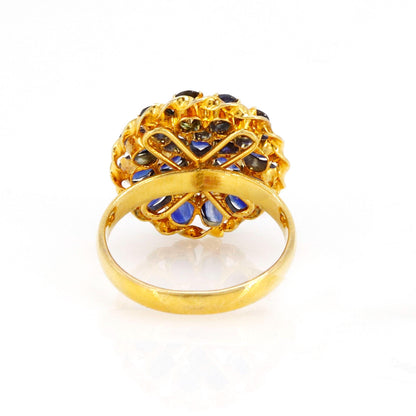 Yellow Flower Ring 14K Gold