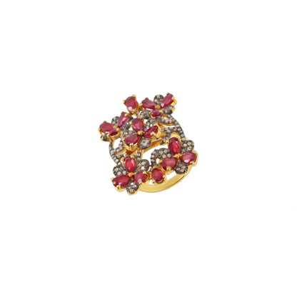 Ruby Ring Silver