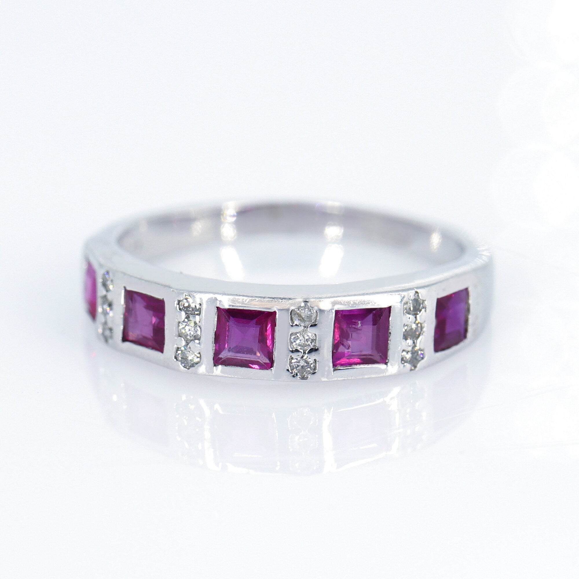 Ruby Ring Silver