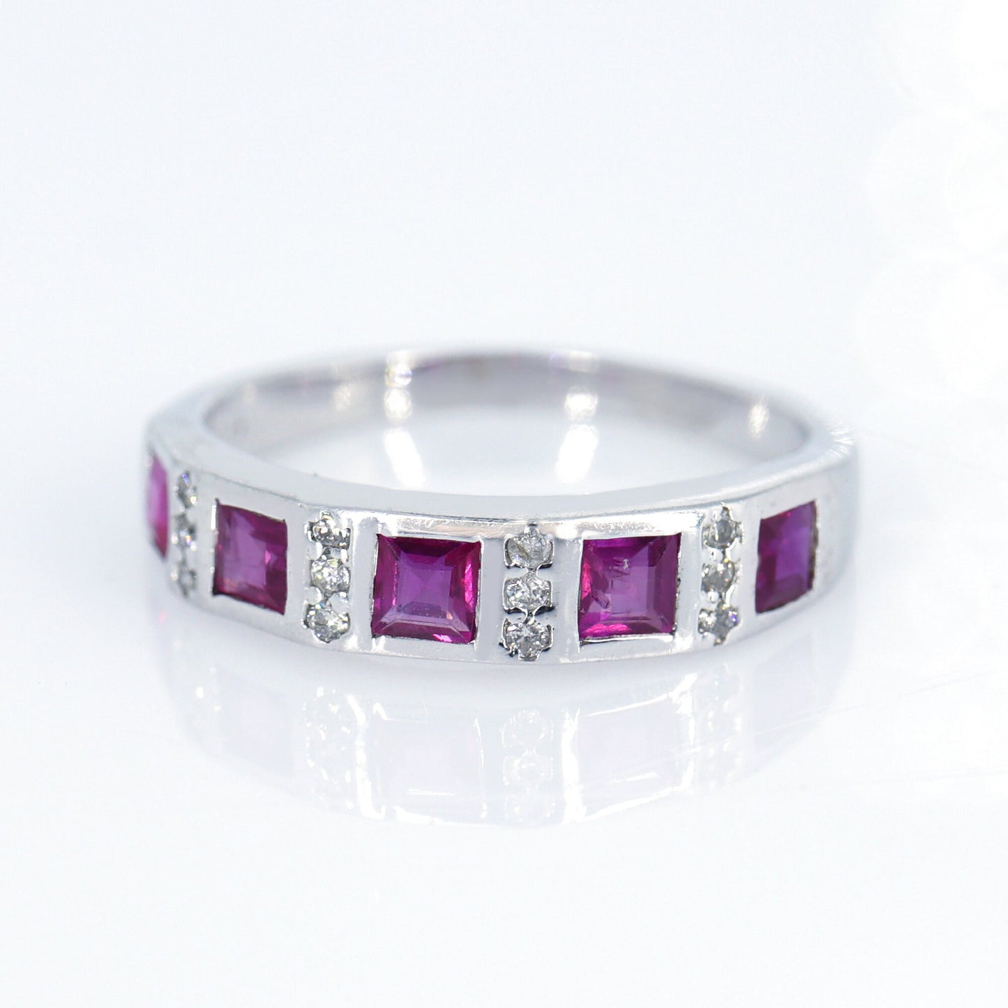 Ruby Ring Silver