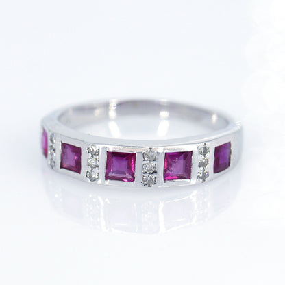 Ruby Ring Silver