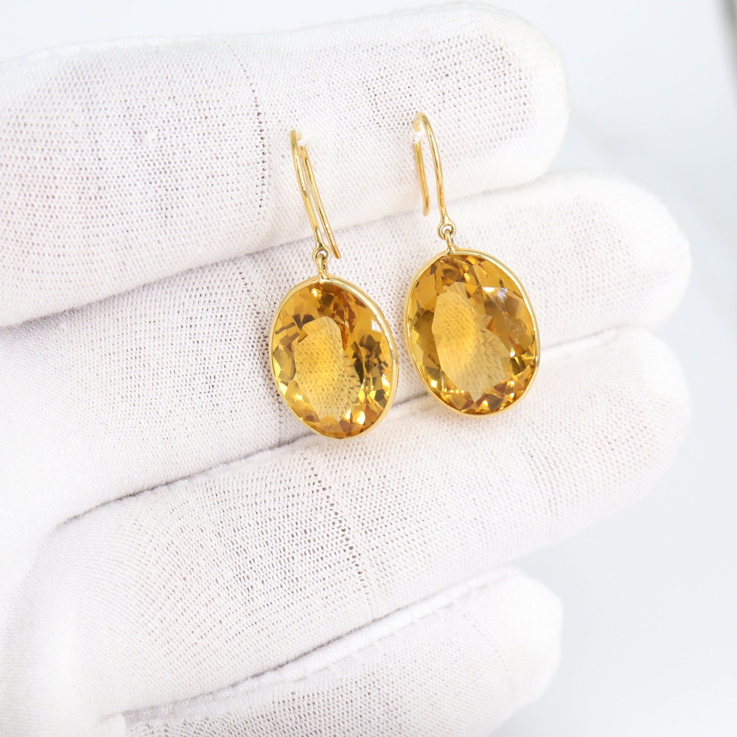 Citrine Earring 18K Gold