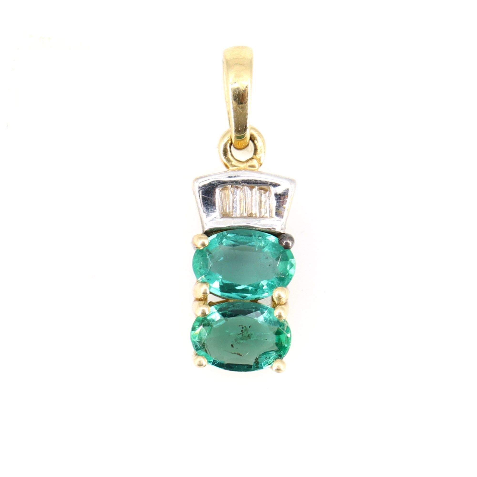 Emerald Pendant 14K Gold