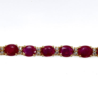 Ruby Bracelet 14K Gold