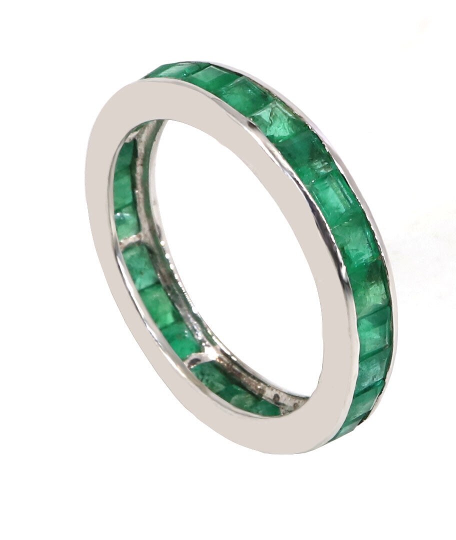 925 Sterling White Rhodium Beautiful Ring Gold