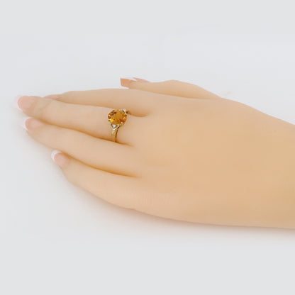 Citrine Ring 14K Gold