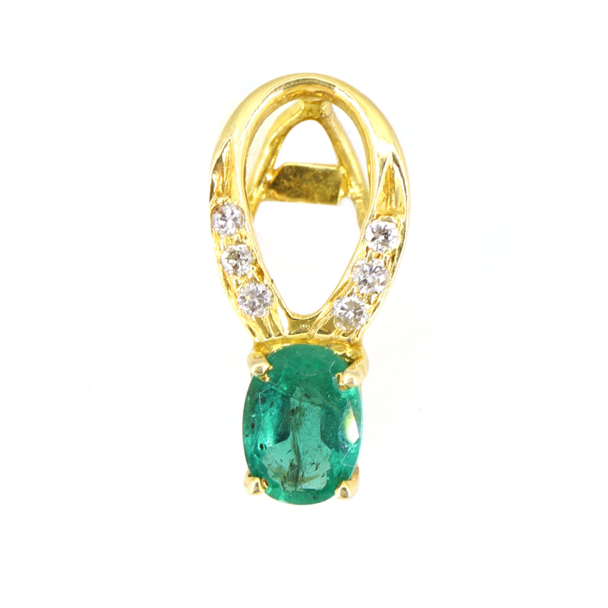 Emerald Pendant 18K Gold