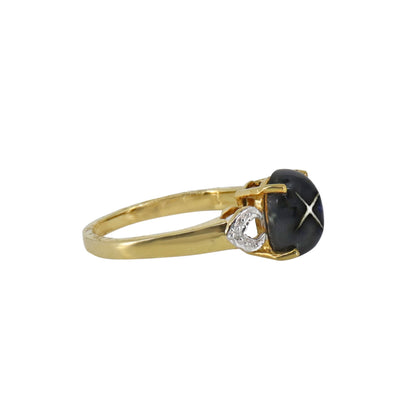 4Rays Black Star Ring 14K Gold