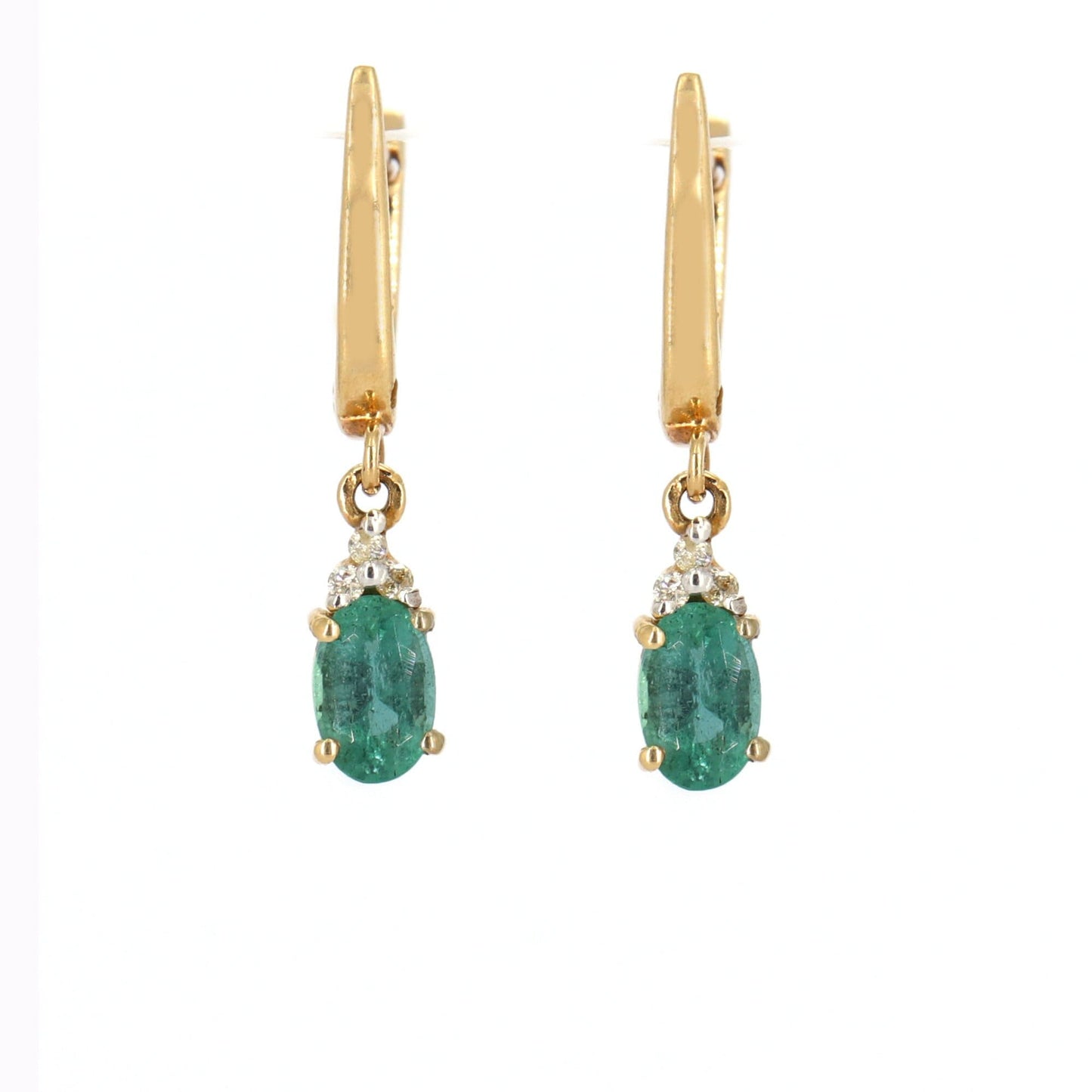 Emerald & Earring 14K Gold