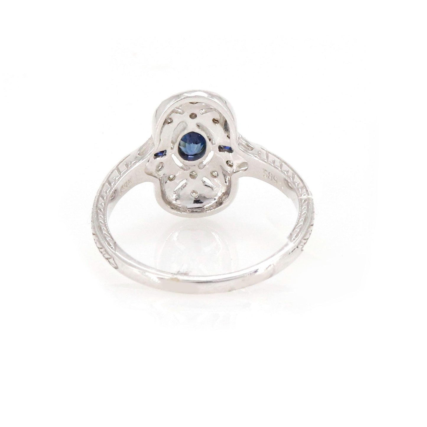Classic Sapphire Ring 14K Gold