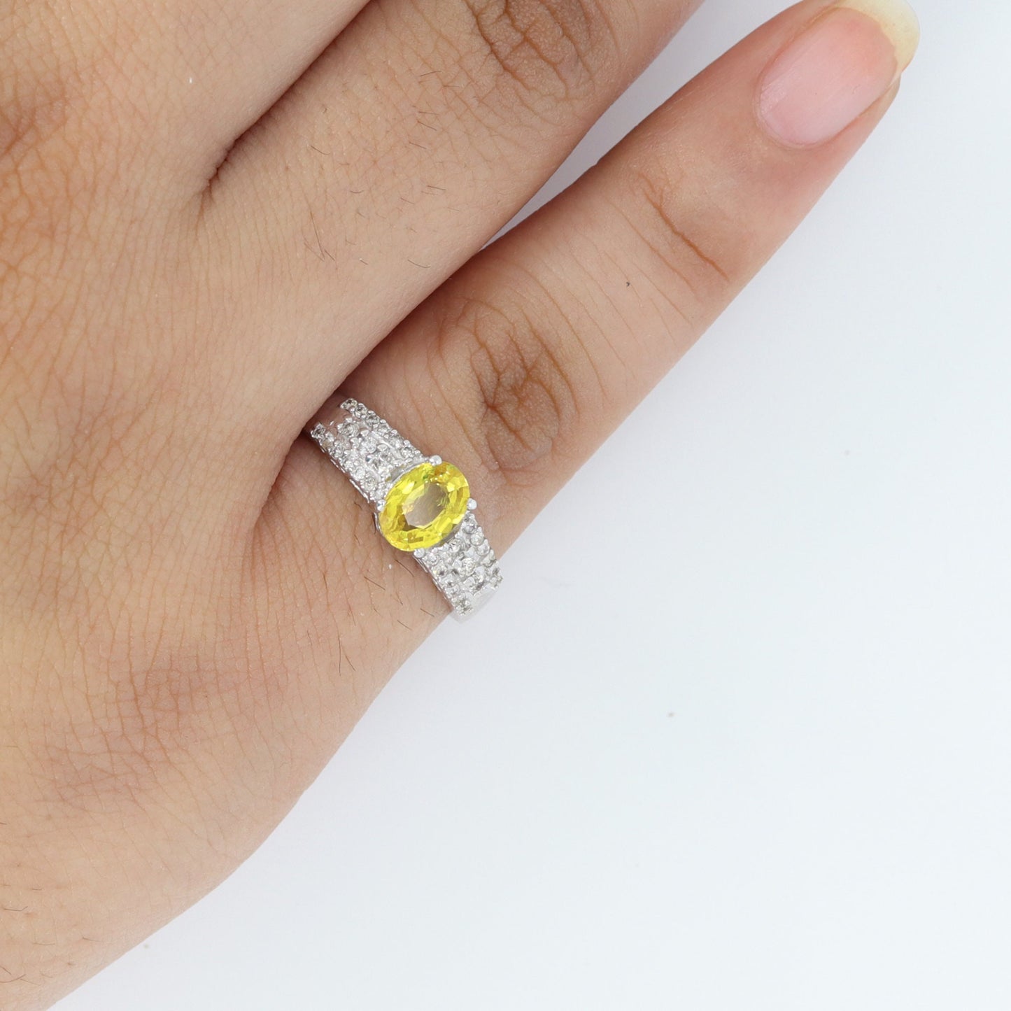 September White Ring 14K Gold