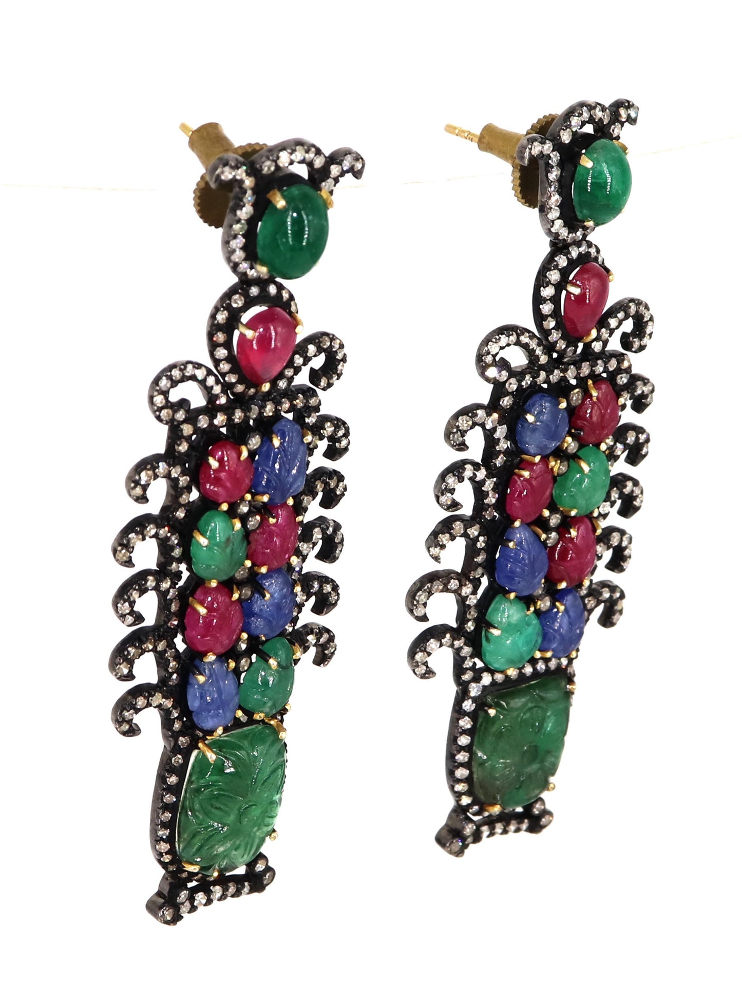 Exclusively Designed Vintage Replica Victorian Earring Gold