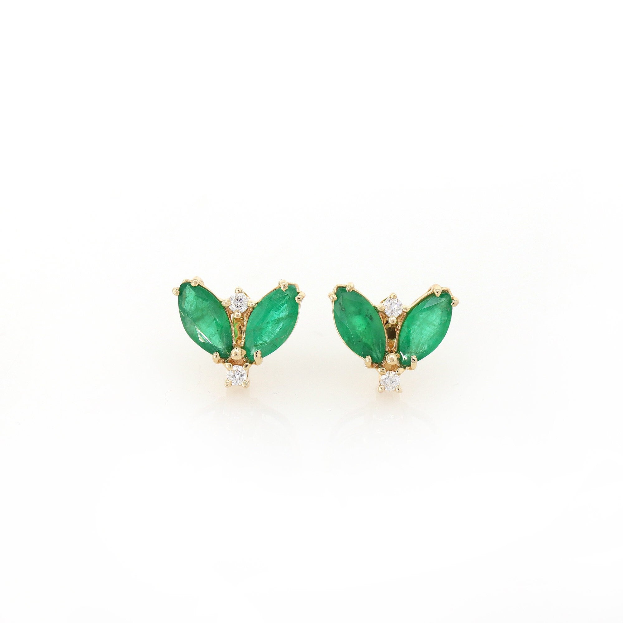 Emerald Earring 14K Gold