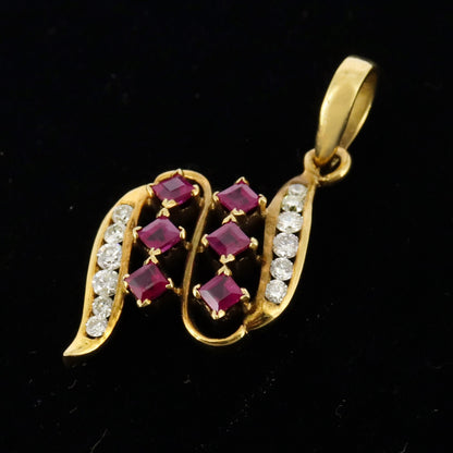 Ruby Pendant 18K Gold