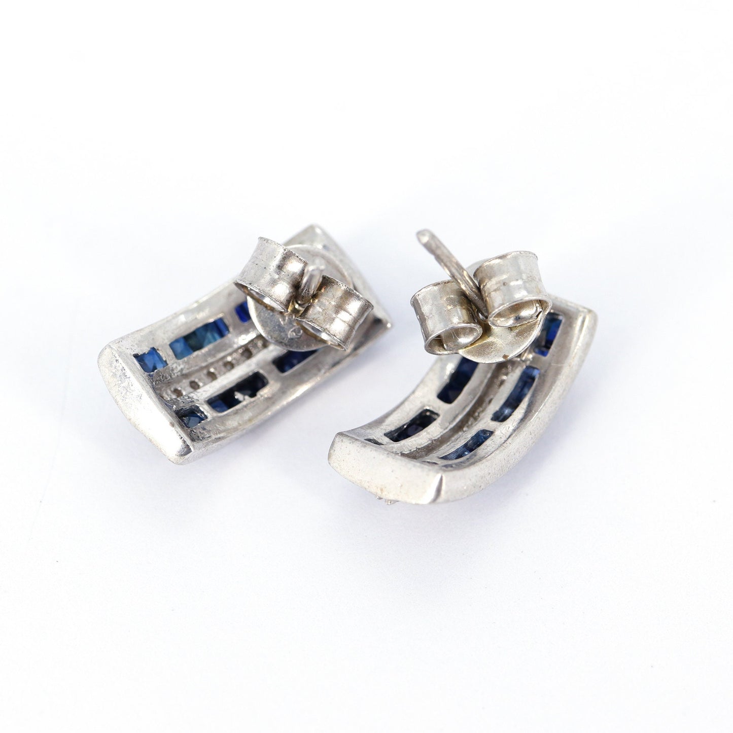 Blue Sapphire Earring Silver