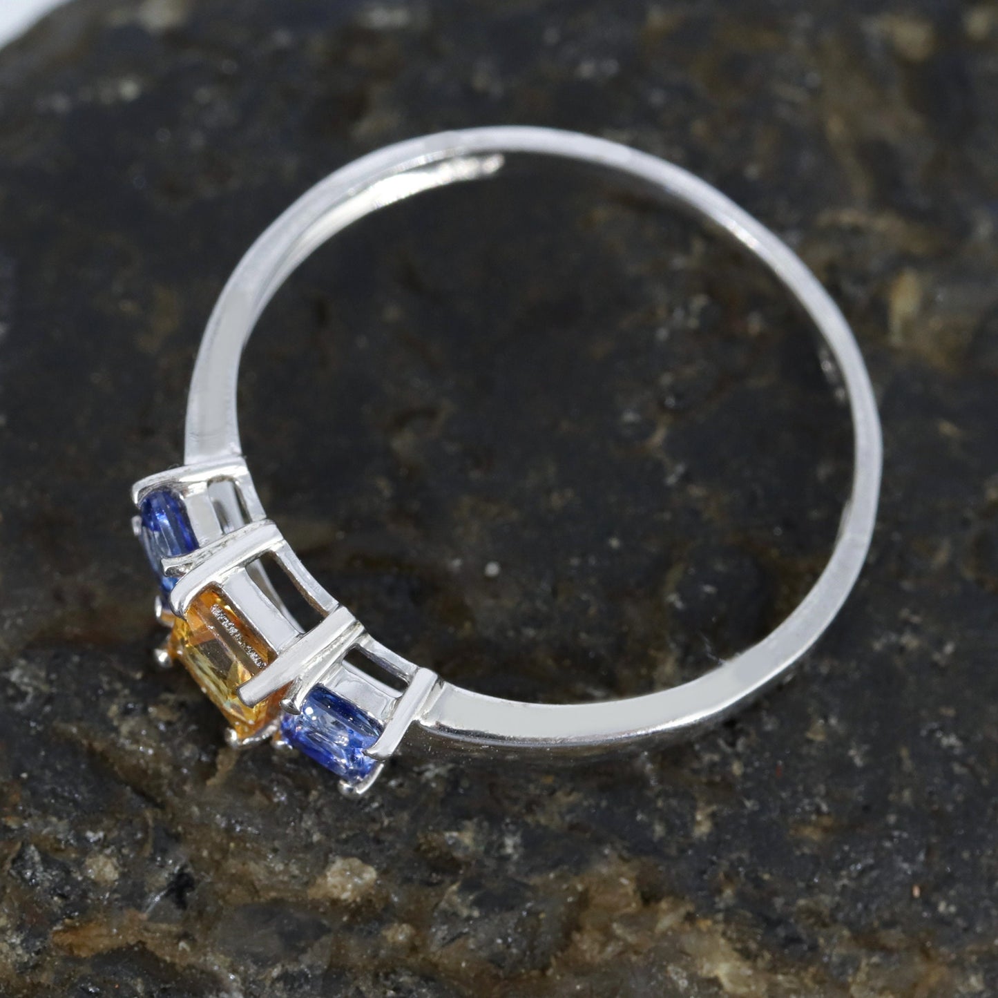 Princess Cut 925 Sterling Ring Silver