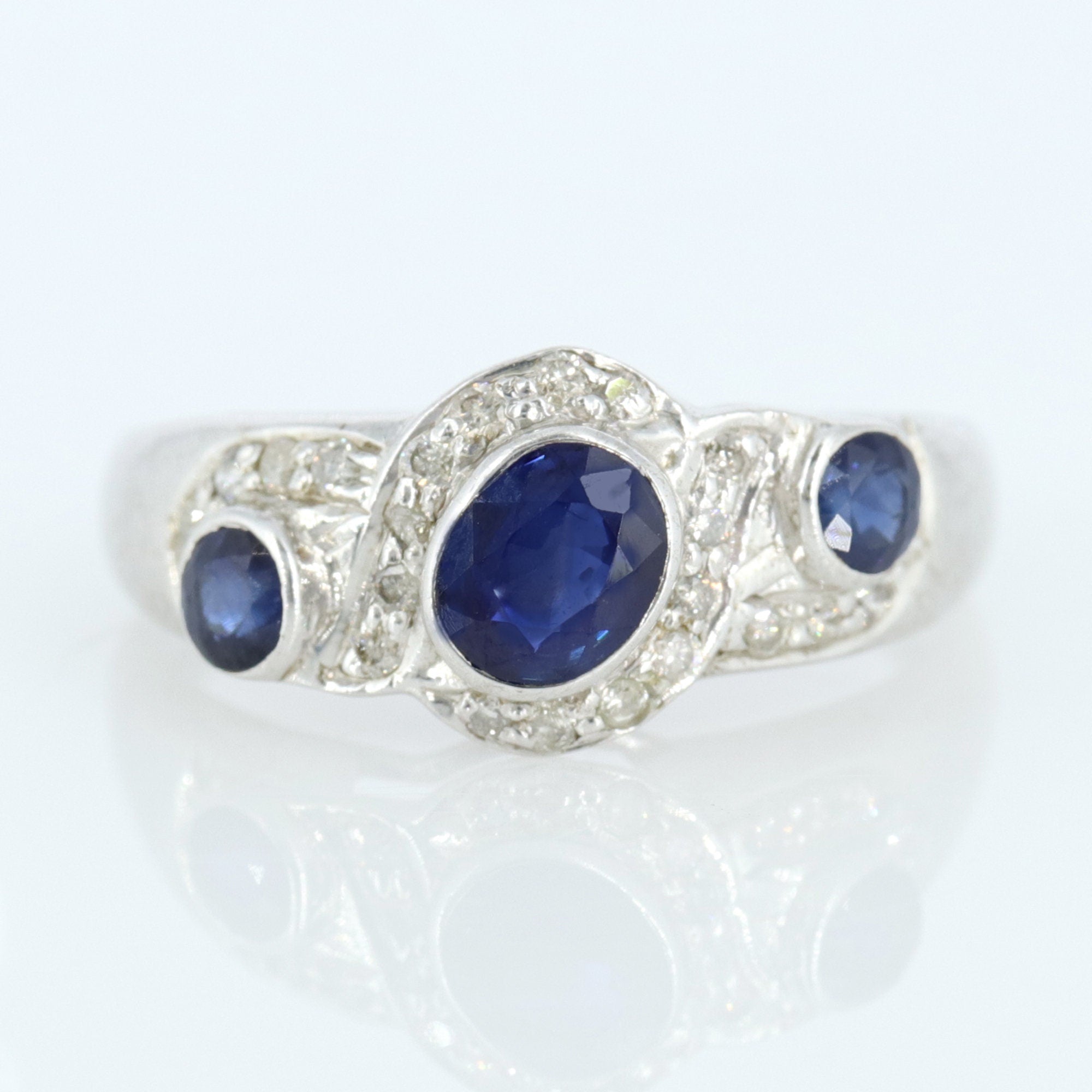 Blue Sapphire Ring Silver