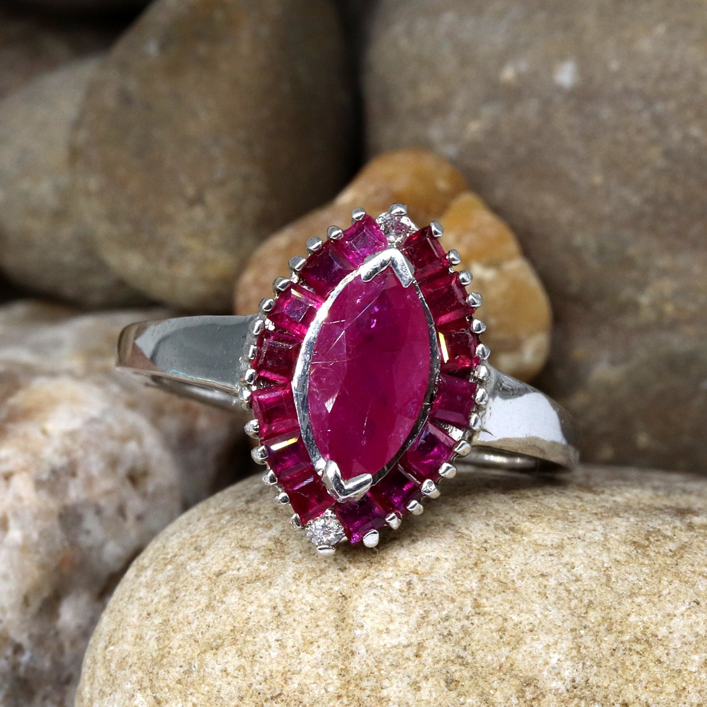 Ruby Ring Silver