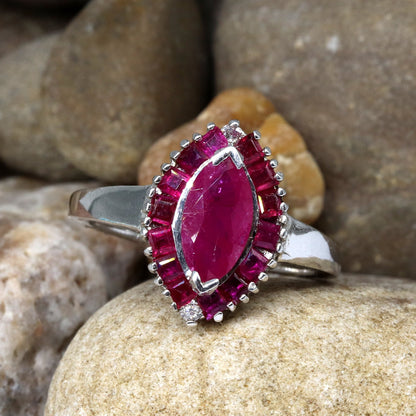 Ruby Ring Silver
