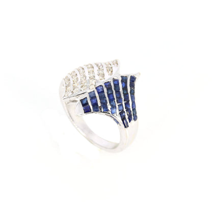 Blue Sapphire Ring 18K Gold