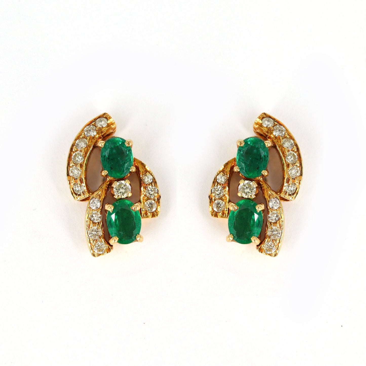 Unique Design Yellow Earring 18K Gold