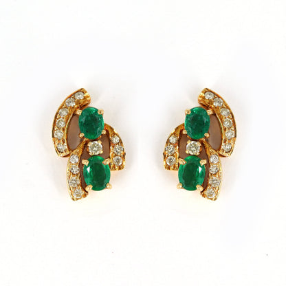Unique Design Yellow Earring 18K Gold