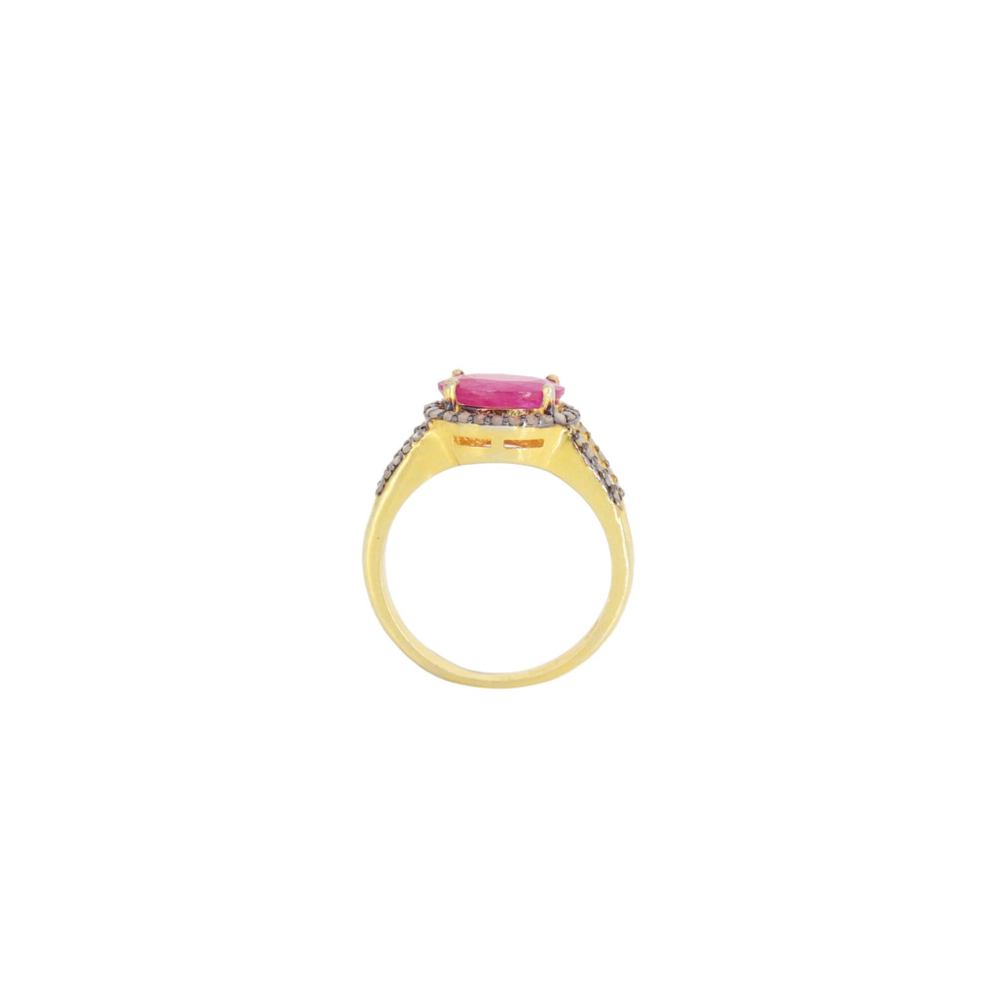 Ruby Gemstone Ring Silver