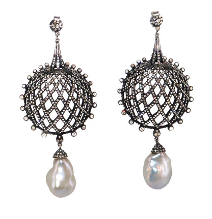 Exclusively Designed Vintage Replica Victorian Earring Gold