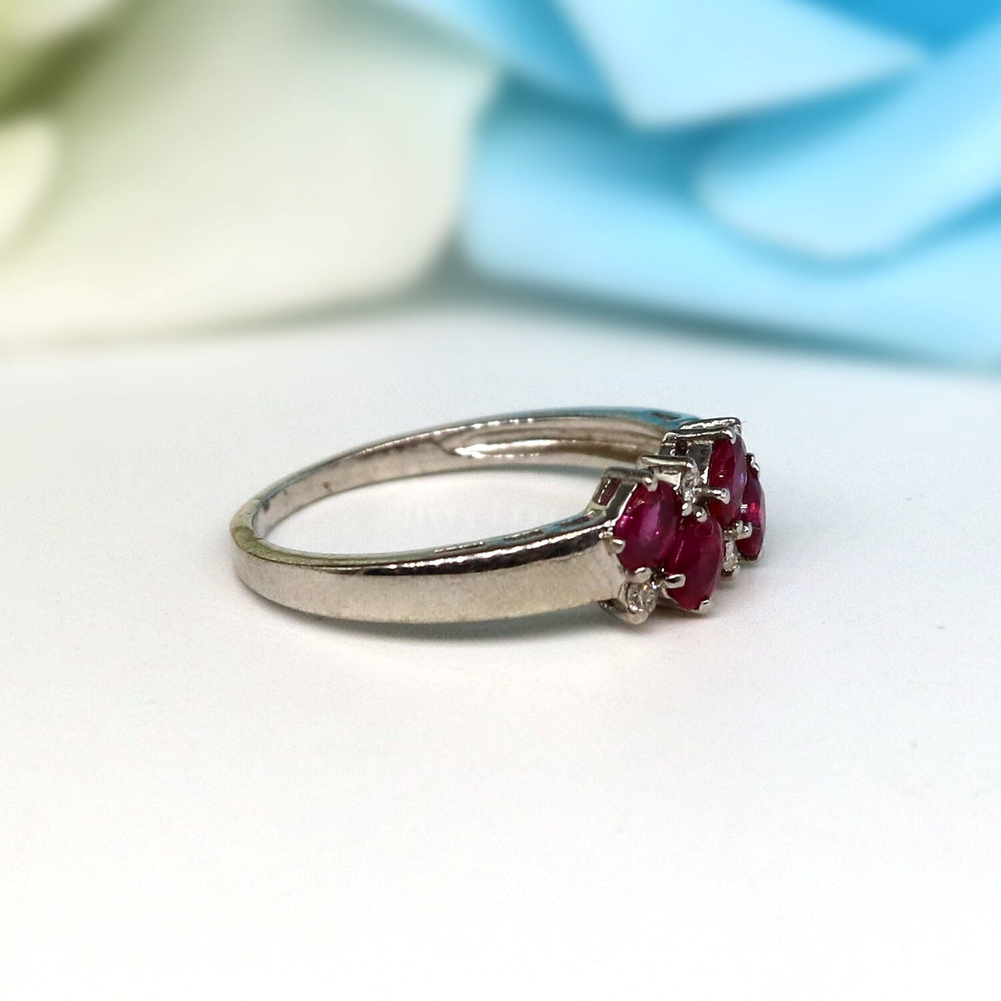 Ruby Ring Silver