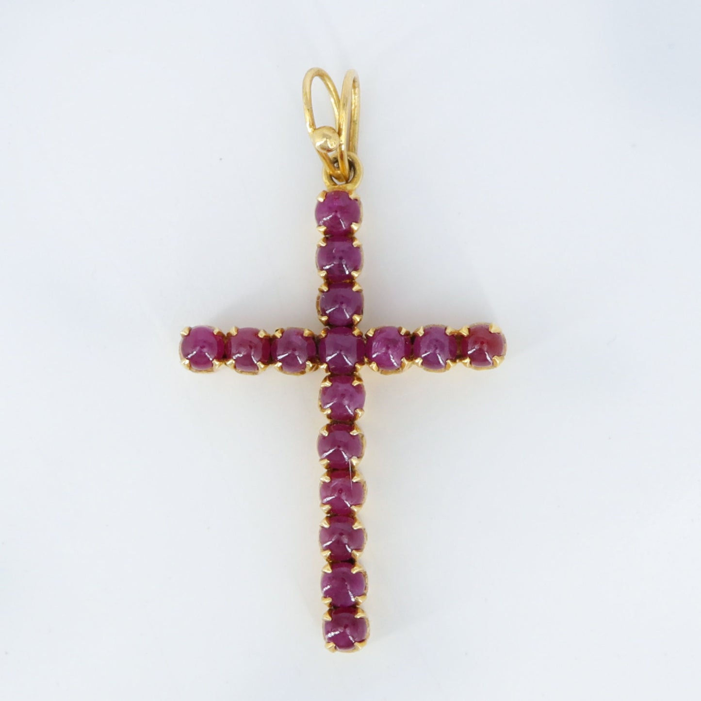 Handmade Cross Pendant 18K Gold