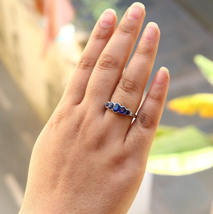 White Sapphire Ring 18K Gold