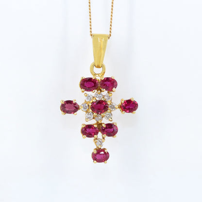 Ruby Pendant 18K Gold