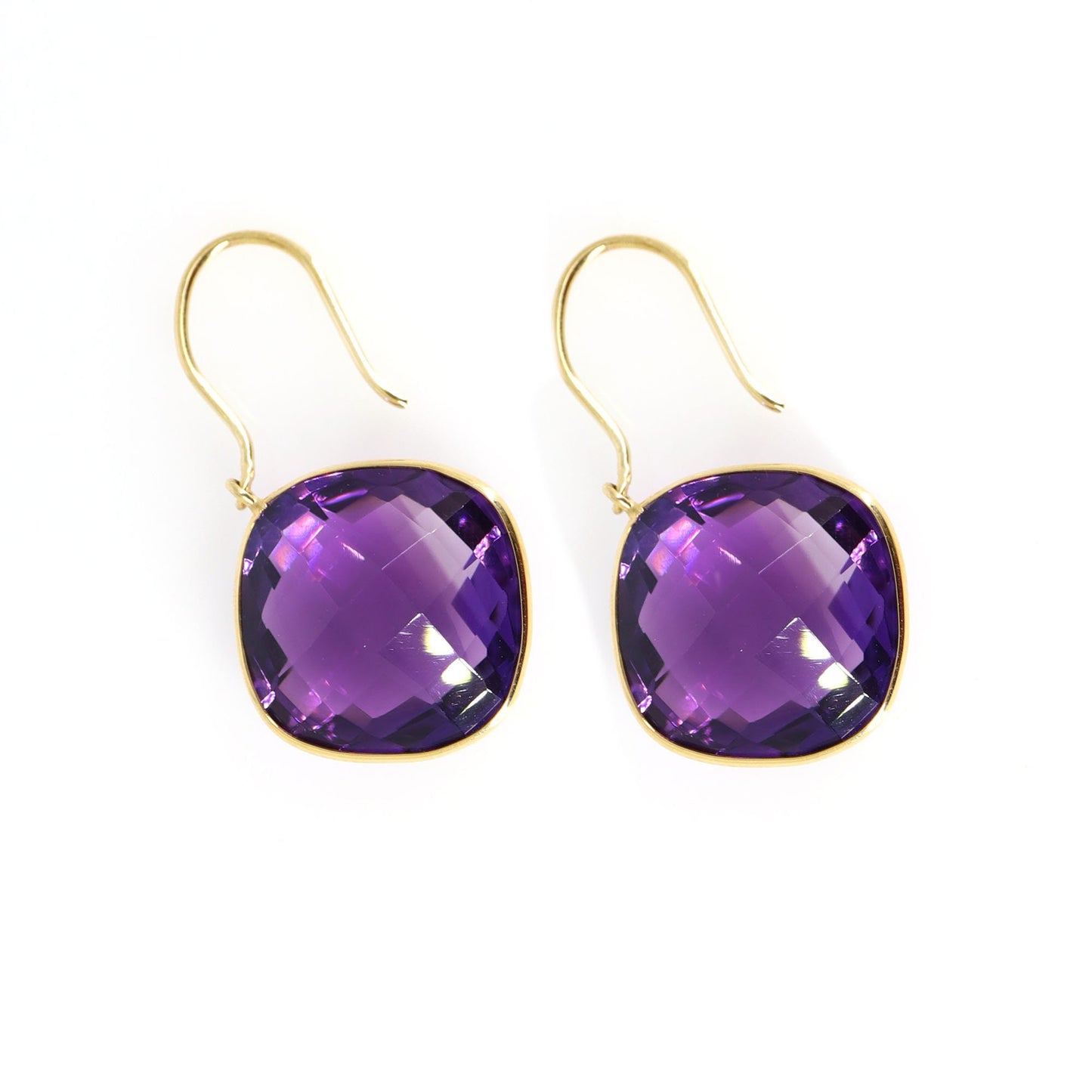 Amethyst Earring 18K