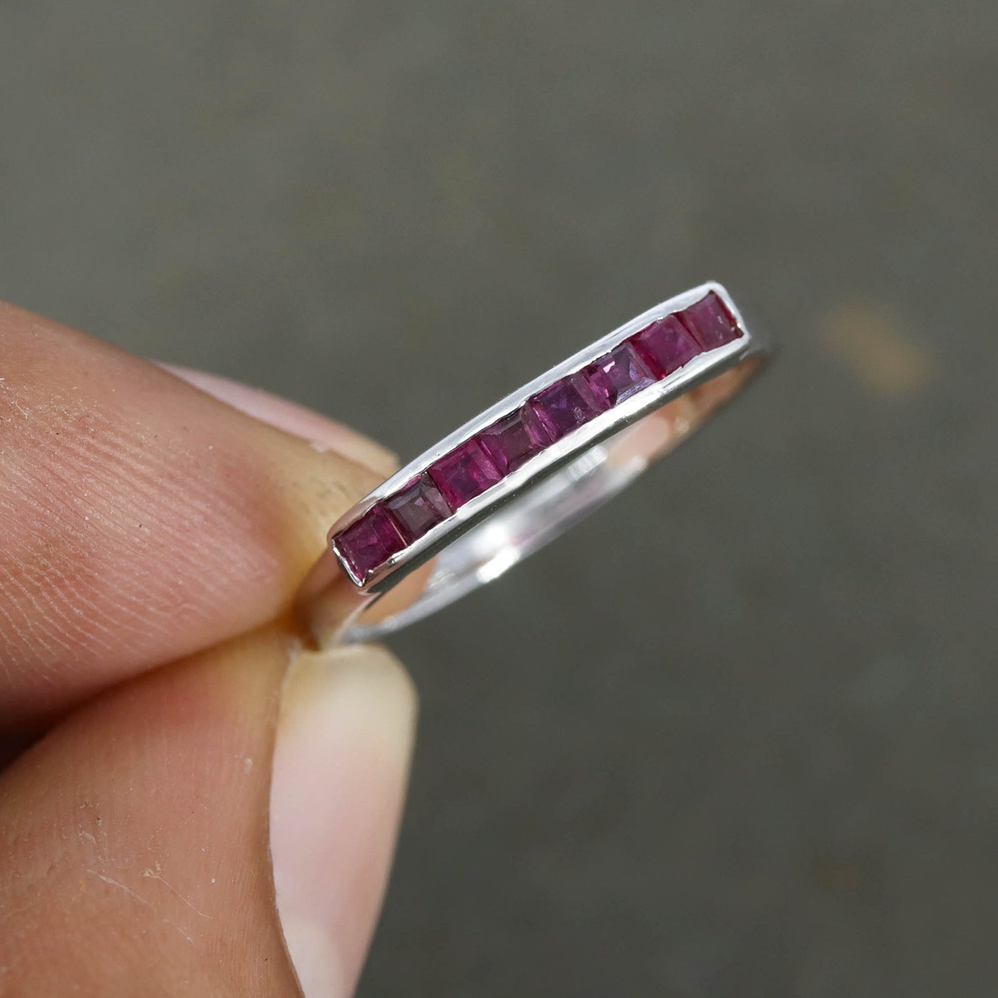Ruby Ring Silver