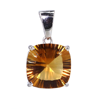 Citrine White Pendent White Pendant 18K Gold