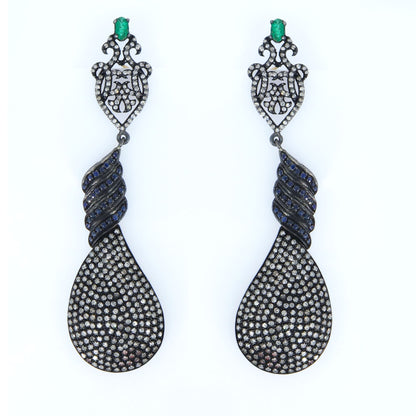 Vintage Replica Jewellery Sapphire Earring