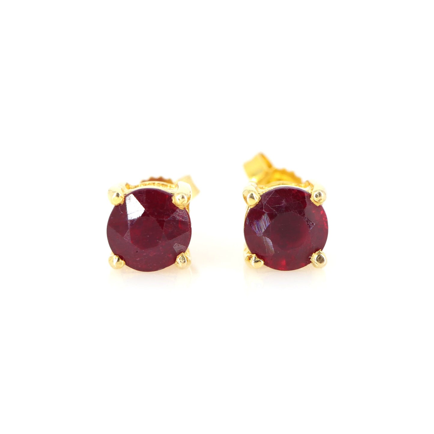 Yellow Ruby Earring 14K Gold