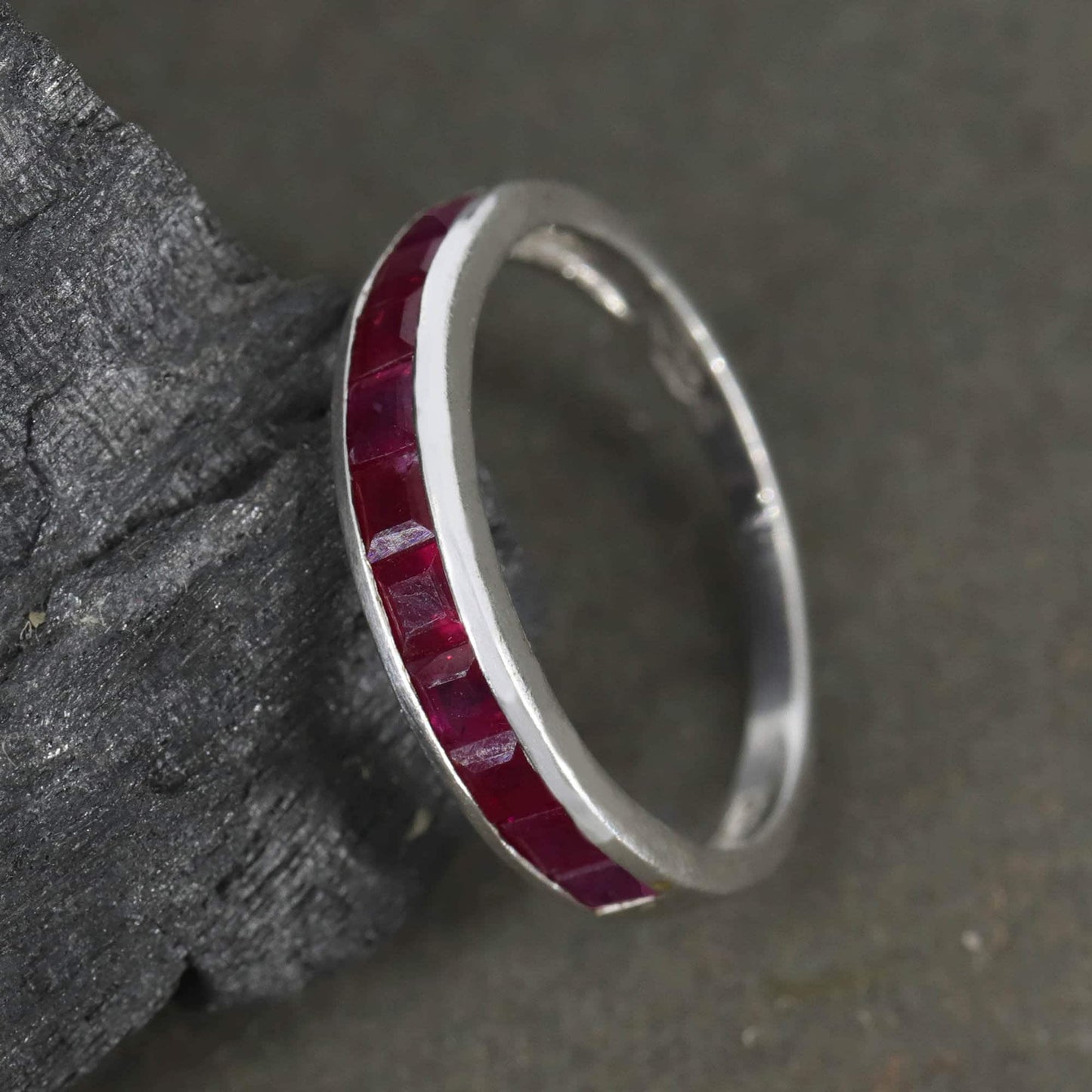 Ruby Ring Silver