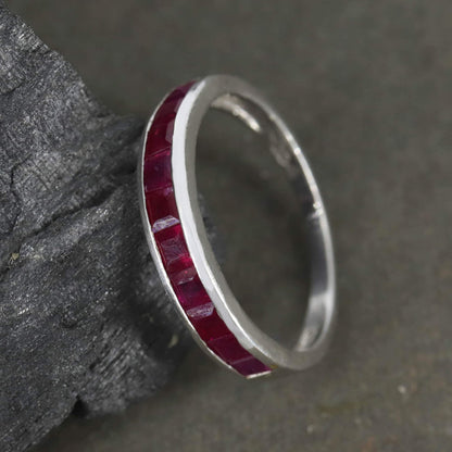 Ruby Ring Silver