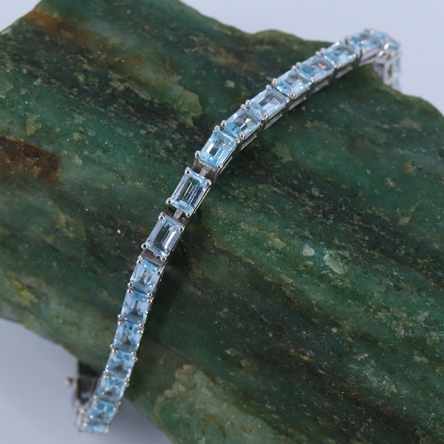 Blue Topaz Bracelet Silver