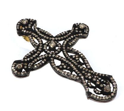 Exclusively Designed Vintage Replica Cross Pendant Gold