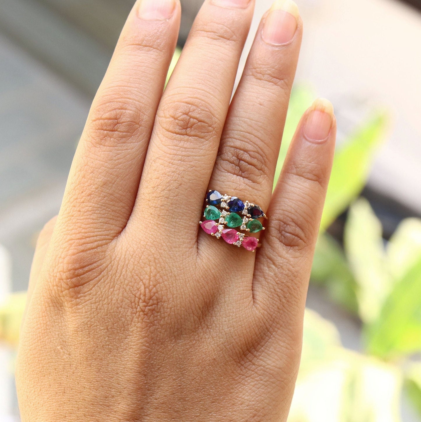 Yellow Beautiful Handcrafted Ring 14K Gold