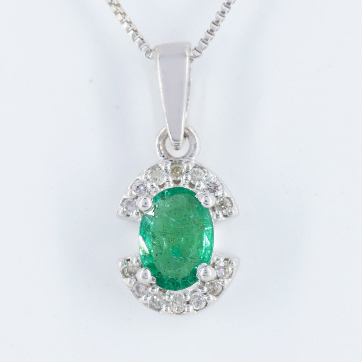 Emerald & Pendant Silver