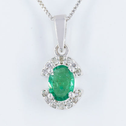 Emerald & Pendant Silver
